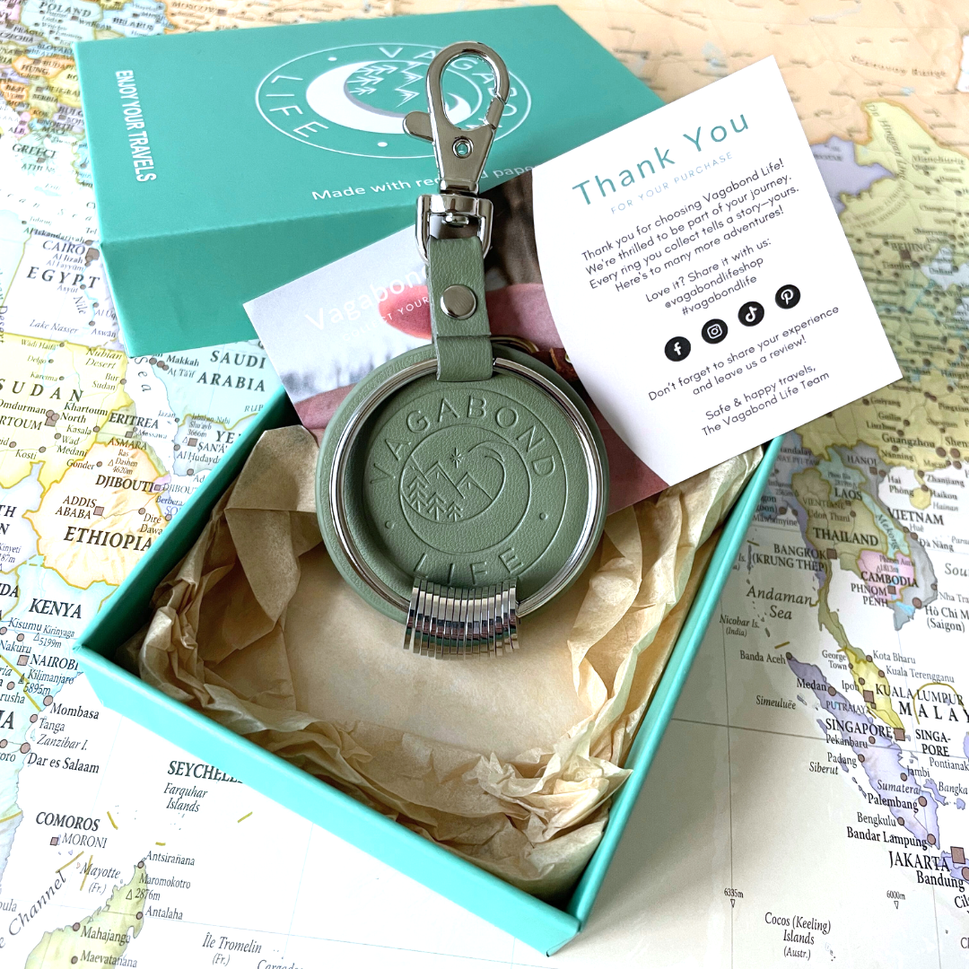NEW - Sage Green Vegan Keychain