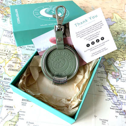 NEW - Sage Green Vegan Keychain